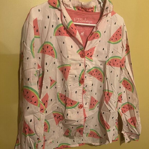PJ salvage watermelon pajama top M - Picture 5 of 8
